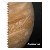 Planet Jupiter und der Große rote Fleck Notizblock (Vorderseite)
