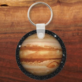 PLANET JUPITER v.3-Sternenhintergrund (Sonnensyste Schlüsselanhänger (Vorderseite)