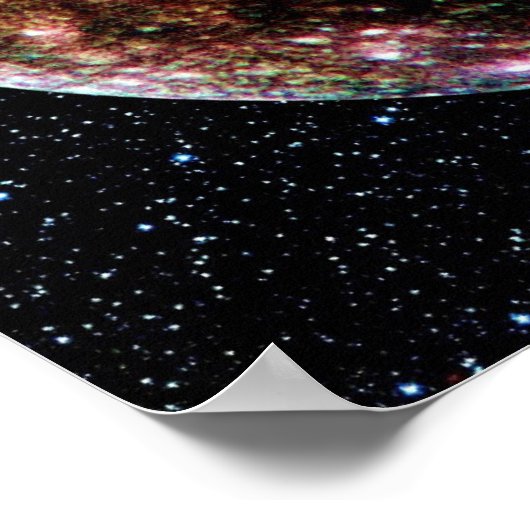 PLANET JUPITER'S MOON: CALLISTO (Star Background) Poster (Ecke)