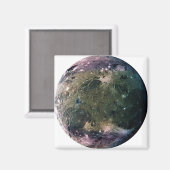 PLANET JUPITER'S MOON GANYMEDE (Sonnensystem) ~ Magnet (Vorderseite/Rückseite)