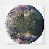 PLANET JUPITER'S MOON GANYMEDE (Sonnensystem) ~ Magnet (Vorne)