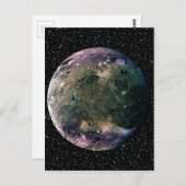 PLANET JUPITER'S MOON GANYMEDE STERGEBNIS ~ POSTKARTE (Vorne/Hinten)