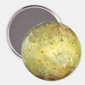 PLANET JUPITERS MOON IO-Farbe (Sonnensystem) Magnet (Vorderseite/Rückseite)