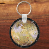 PLANET JUPITERS MOON IO-Stern-Hintergrund Schlüsselanhänger (Vorderseite)