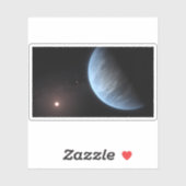Planet K2-18b, Host Star und Begleitplanet. Aufkleber (Blatt)