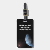 Planet K2-18b, Host Star und Begleitplanet. Gepäckanhänger (Vorderseite vertikal)