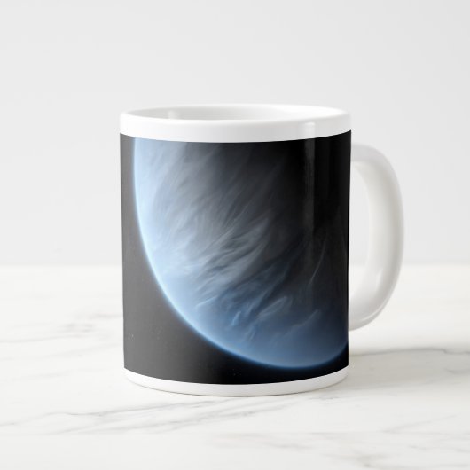 Planet K2-18b, Host Star und Begleitplanet. Jumbo-Tasse (Vorderseite Rechts)