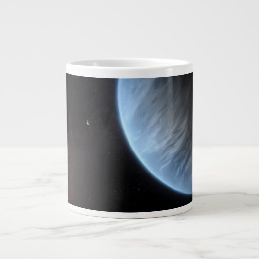 Planet K2-18b, Host Star und Begleitplanet. Jumbo-Tasse (Vorderseite)