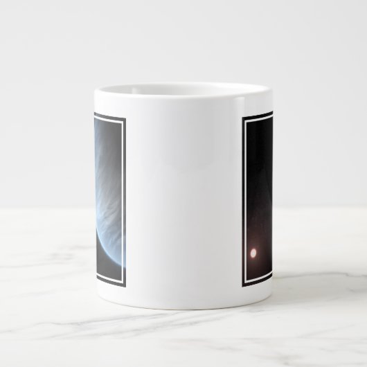 Planet K2-18b, Host Star und Begleitplanet. Jumbo-Tasse (Vorderseite)