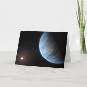 Planet K2-18b, Host Star und Begleitplanet. Karte (Vorderseite)