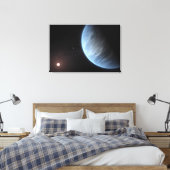 Planet K2-18b, Host Star und Begleitplanet. Leinwanddruck (Insitu (Schlafzimmer))
