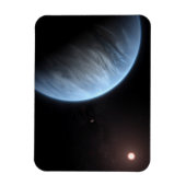 Planet K2-18b, Host Star und Begleitplanet. Magnet (Vertikal)