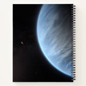 Planet K2-18b, Host Star und Begleitplanet. Notizblock (Rückseite)