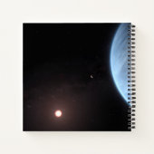 Planet K2-18b, Host Star und Begleitplanet. Notizblock (Rückseite)