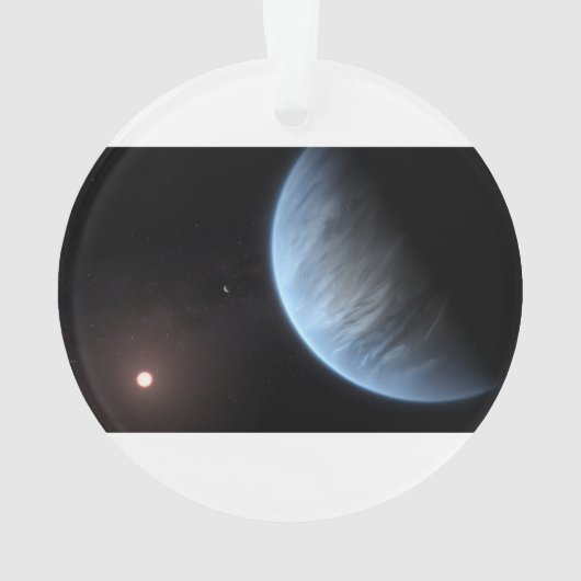 Planet K2-18b, Host Star und Begleitplanet. Ornament (Rückseite)