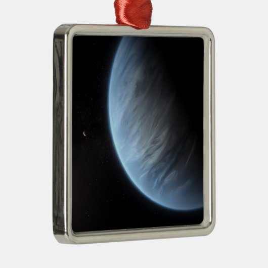 Planet K2-18b, Host Star und Begleitplanet. Ornament Aus Metall (Rechts)