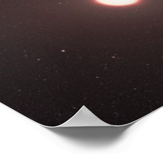 Planet K2-18b, Host Star und Begleitplanet. Poster (Ecke)
