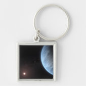 Planet K2-18b, Host Star und Begleitplanet. Schlüsselanhänger (Vorne)