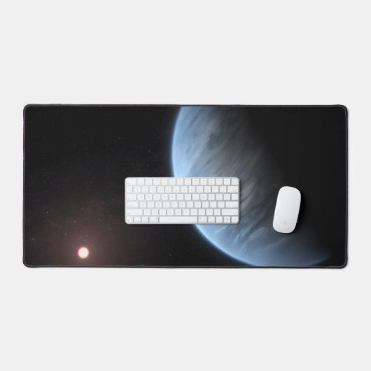 Planet K2-18b, Host Star und Begleitplanet. Schreibtischunterlage (Tastatur & Maus)
