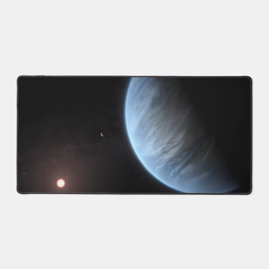 Planet K2-18b, Host Star und Begleitplanet. Schreibtischunterlage (Vorderseite)