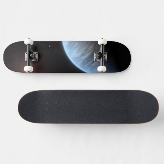 Planet K2-18b, Host Star und Begleitplanet. Skateboard (Horizontal)