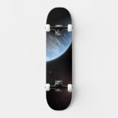 Planet K2-18b, Host Star und Begleitplanet. Skateboard (Vorderseite)