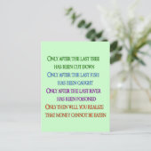 Planet Lament Postkarte (Stehend Vorderseite)