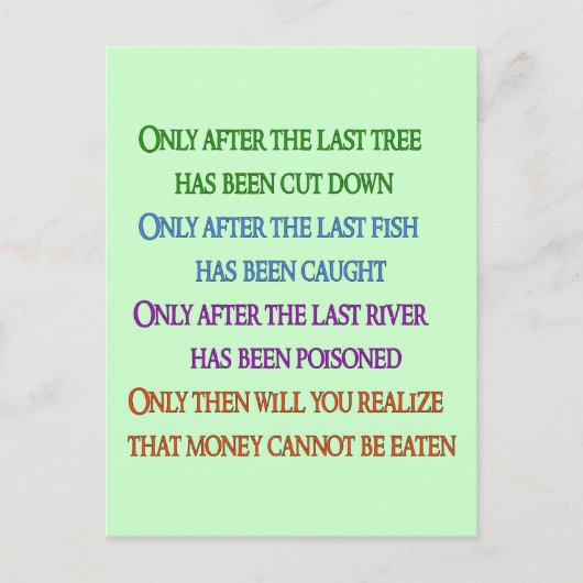 Planet Lament Postkarte (Vorderseite)