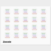 Planet Lament Runder Aufkleber (Blatt)