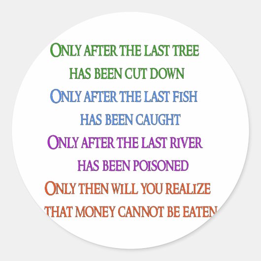 Planet Lament Runder Aufkleber (Vorderseite)