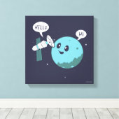 Planet Leinwanddruck (Insitu (Holzboden))