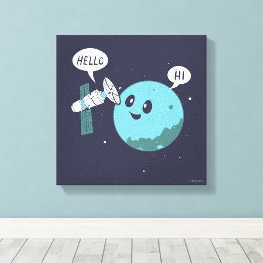 Planet Leinwanddruck (Insitu (Holzboden))