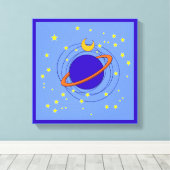 Planet Leinwanddruck (Insitu (Holzboden))