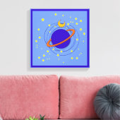 Planet Leinwanddruck (Insitu (Wohnzimmer))