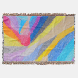 Planet Life Throw Blanket Decke
