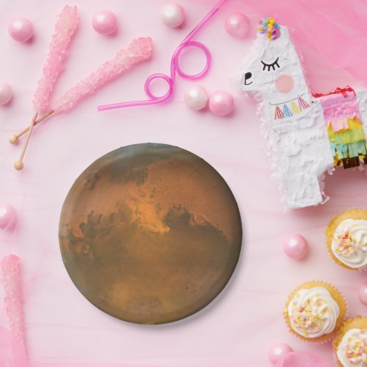 Planet Mars 7 in. Pappteller (Party)