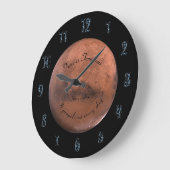 Planet Mars Astronomie Aries New Age Große Wanduhr (Winkel)