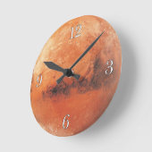 Planet Mars Astronomie-Liebhaber Wall Clock Runde Wanduhr (Winkel)