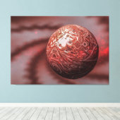 Planet Mars. Außenansicht. Leinwanddruck (Insitu (Holzboden))