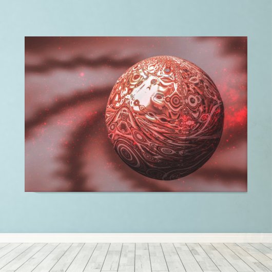 Planet Mars. Außenansicht. Leinwanddruck (Insitu (Holzboden))