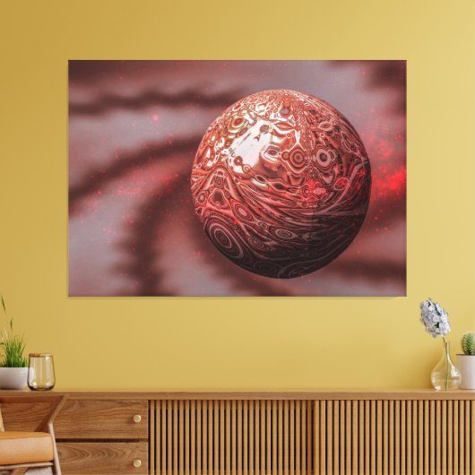 Planet Mars. Außenansicht. Leinwanddruck (Insitu (Wohnzimmer))