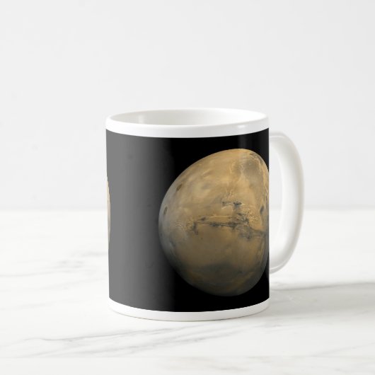 Planet-Mars im Sonnensystem der NASA Kaffeetasse (VorderseiteRechts)