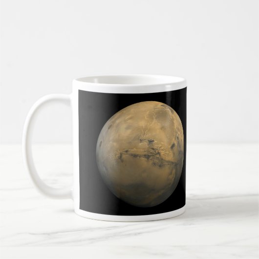 Planet-Mars im Sonnensystem der NASA Kaffeetasse (Links)