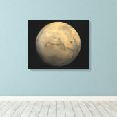 Planet-Mars im Sonnensystem der NASA Leinwanddruck (Insitu (Holzboden))