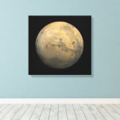 Planet-Mars im Sonnensystem der NASA Leinwanddruck (Insitu (Holzboden))
