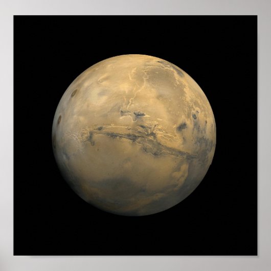 Planet-Mars im Sonnensystem der NASA Poster (Vorne)