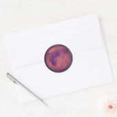 Planet-Mars-Klassischer Rundsticker Runder Aufkleber (Umschlag)