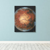 Planet-Mars Leinwanddruck (Insitu (Holzboden))
