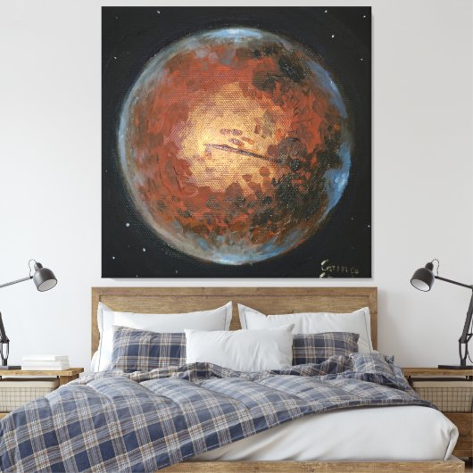 Planet-Mars Leinwanddruck (Insitu (Schlafzimmer))