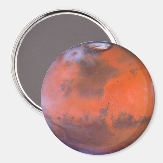 Planet Mars Magnet (Vorderseite/Rückseite)